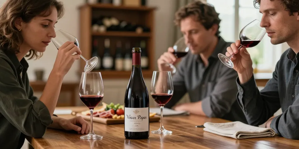 vin rouge vieux pape